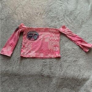 Sublime Pink OTS Top